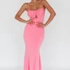 Marcella Keyhole Bust Maxi Dress Pink