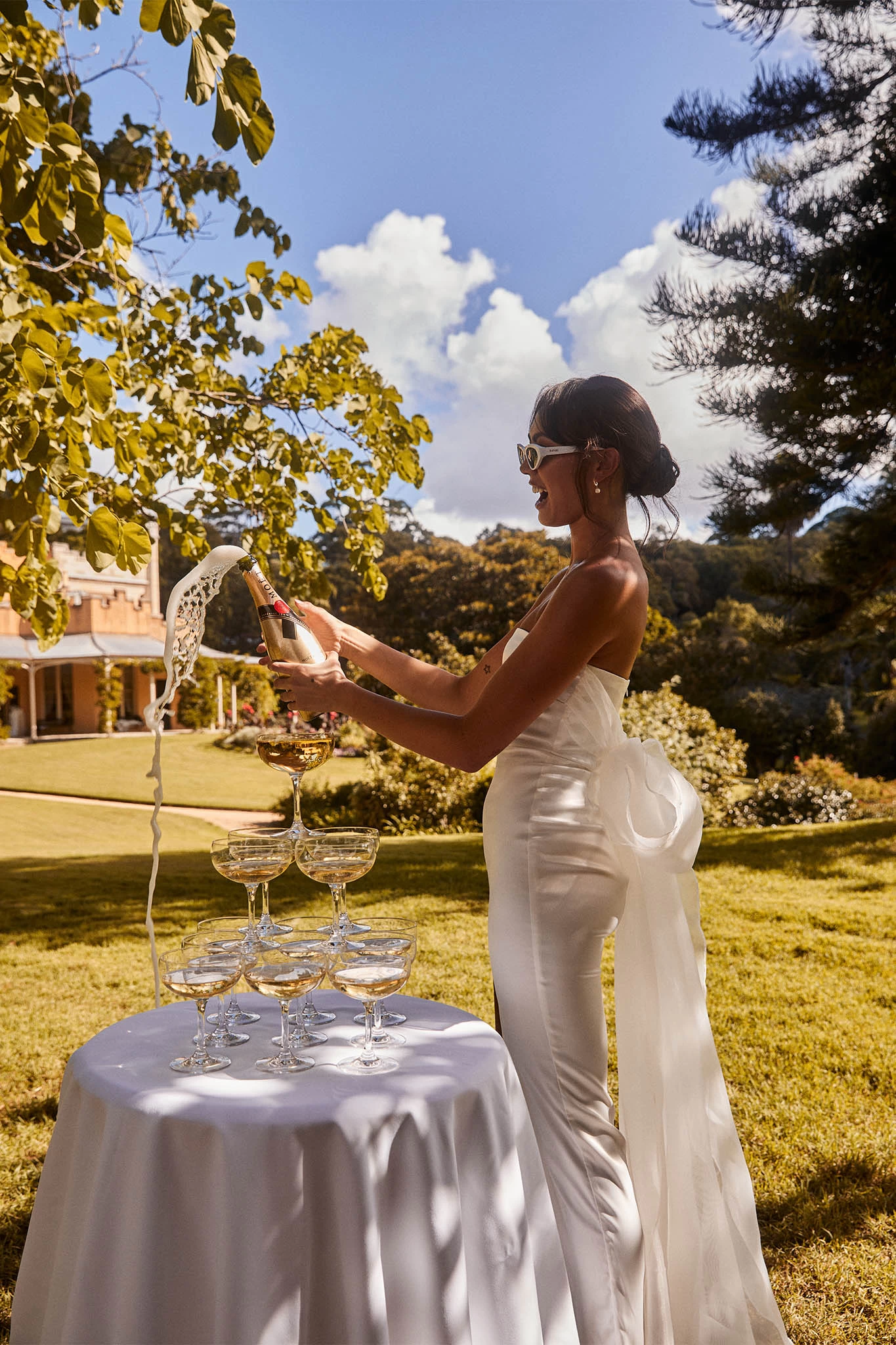 Always And Forever Bow Back Midi Dress White - Image 5