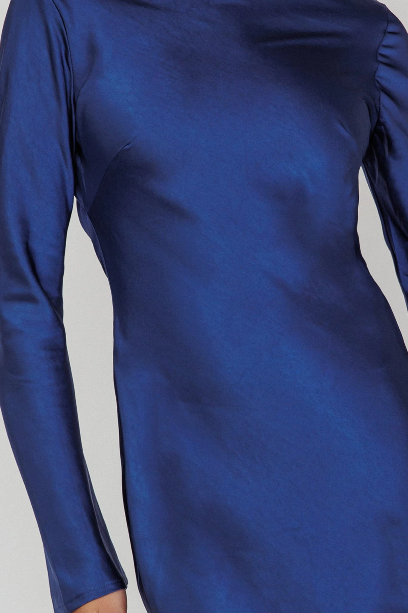 Lavera Open Back Long Sleeve Dress Navy - Image 4