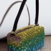 Mara Crystal Rectangular Bag Green Multi