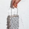 Dancing In September Sequin Rectangle Bag Silver
