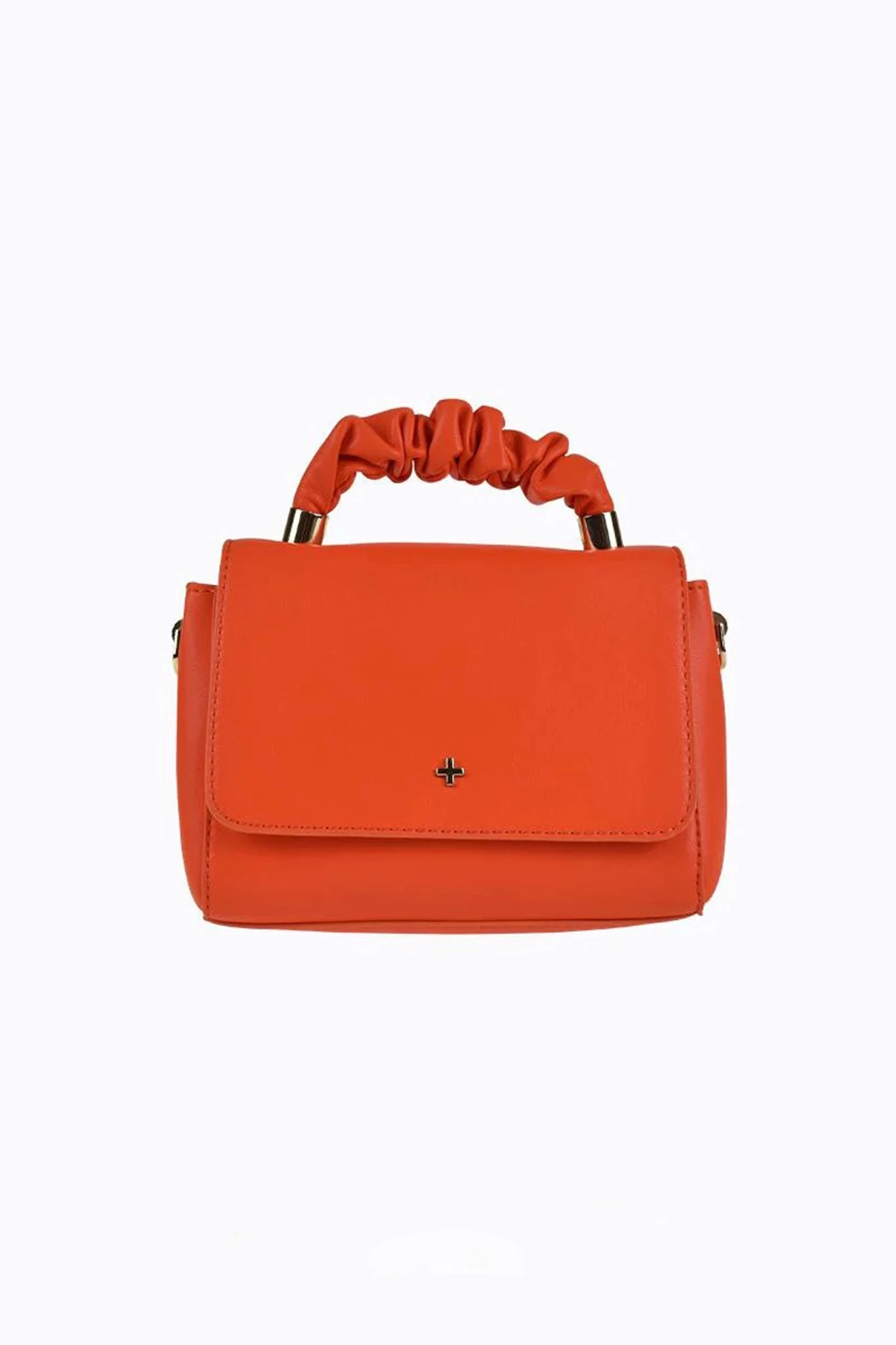 Peta And Jain Kendall Gathered Handbag Orange - Image 2