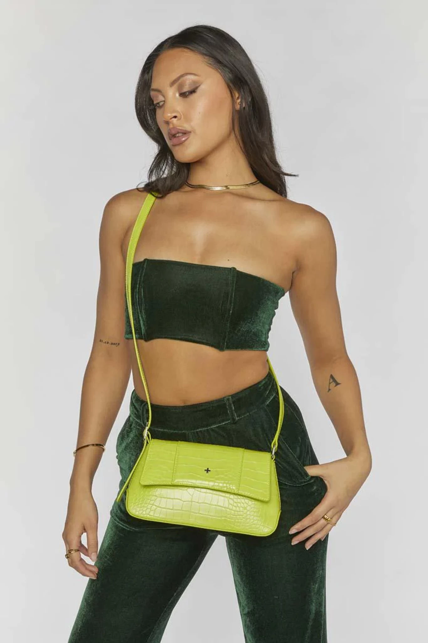Peta And Jain Lexy Panelled XBody Bag Apple - Image 2