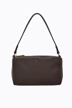 Peta And Jain Delta Shoulder Bag Chocolate
