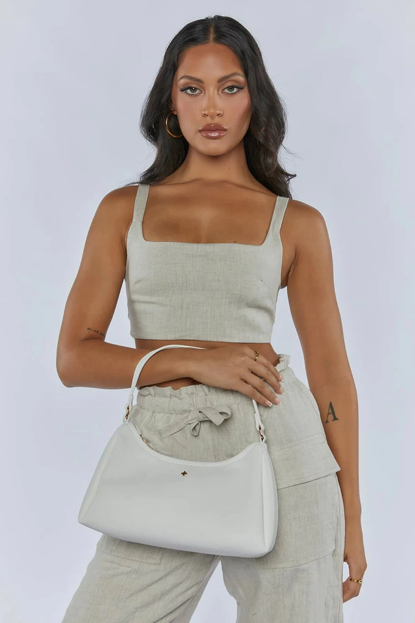 Peta And Jain Evie Shoulder Bag White - Image 2