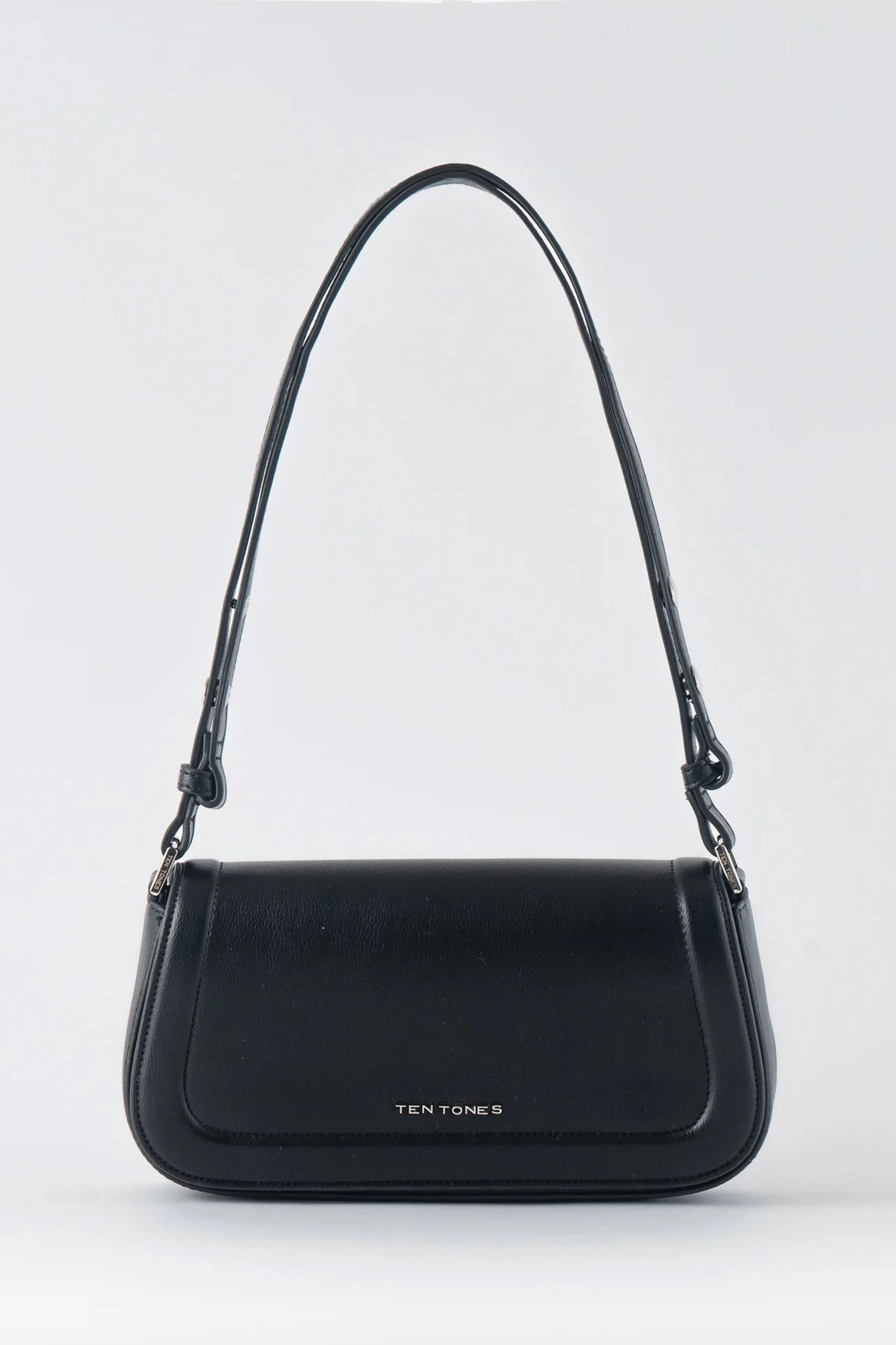TEN TONES Bruno Baguette Bag Black