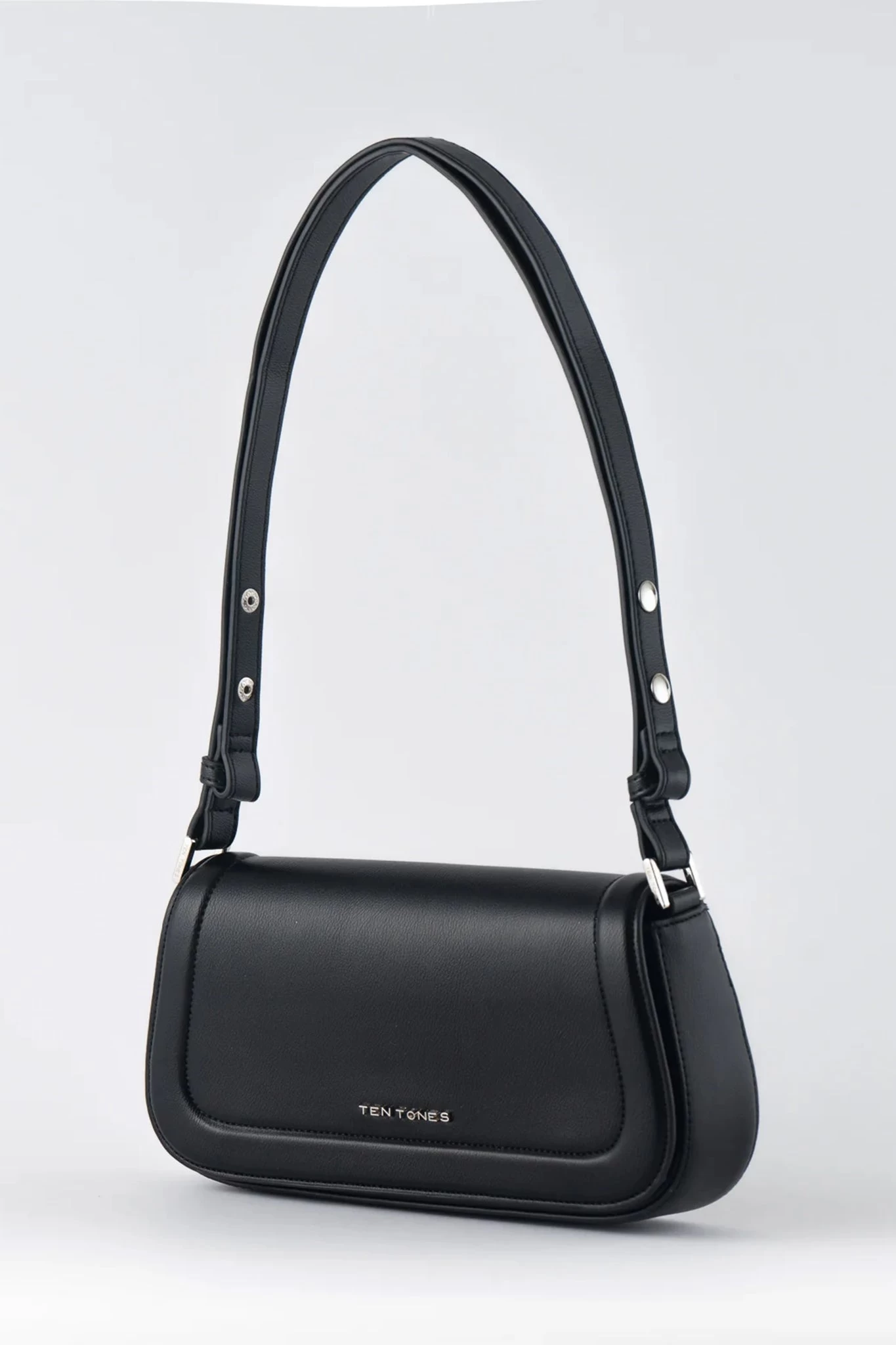 TEN TONES Bruno Baguette Bag Black - Image 2