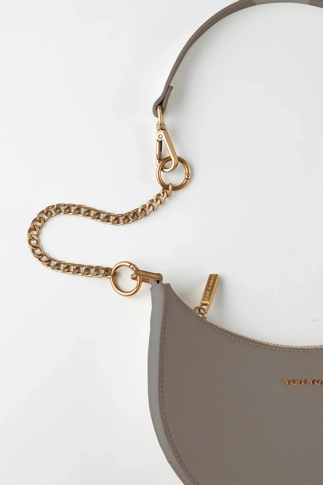 TEN TONES Grayson Moon Bag Beige - Image 2