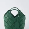 TEN TONES Clementine Woven Mini Tote Green