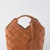TEN TONES Clementine Woven Mini Tote Orange