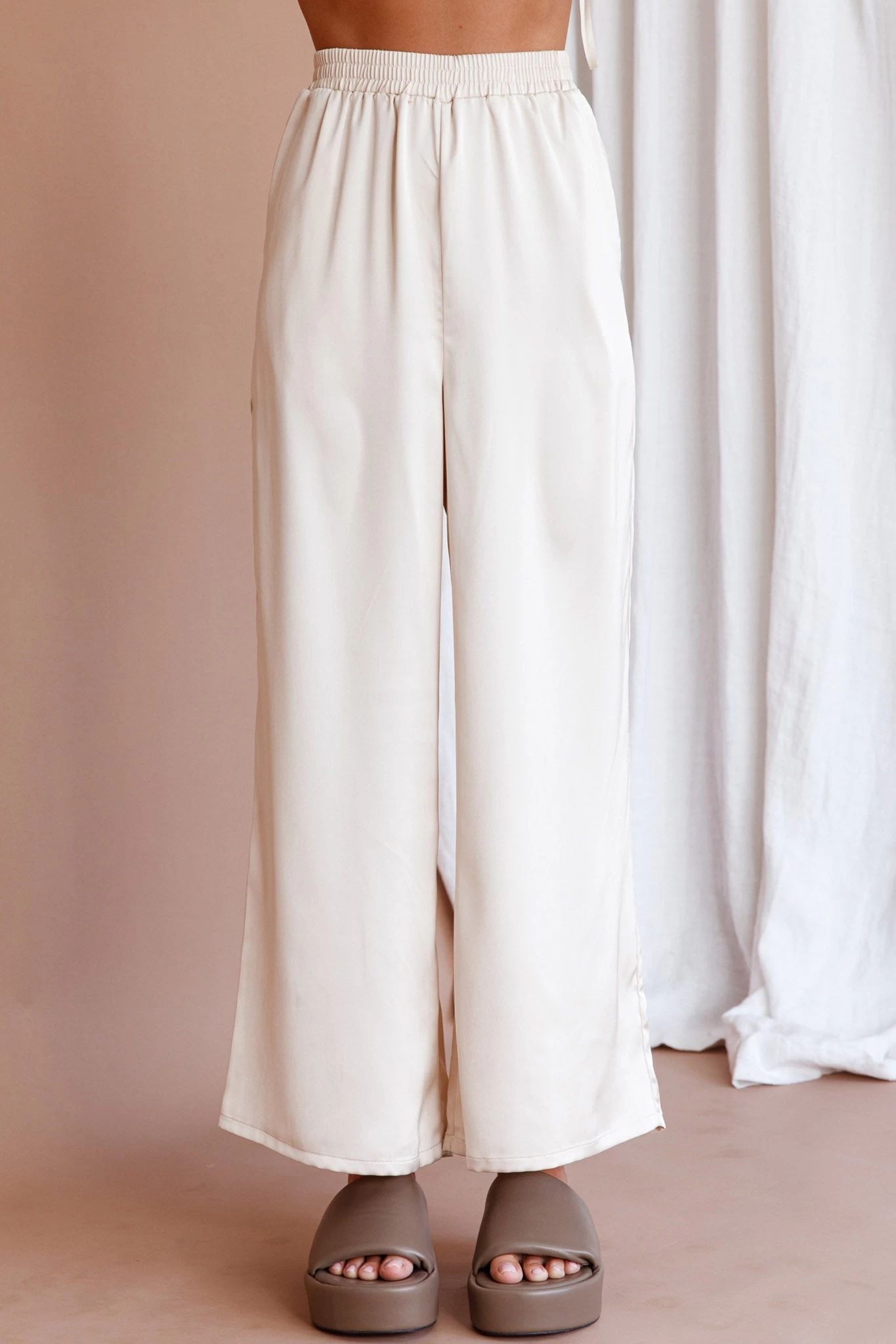 Hotel California Straight Leg Pants Stone - Image 4