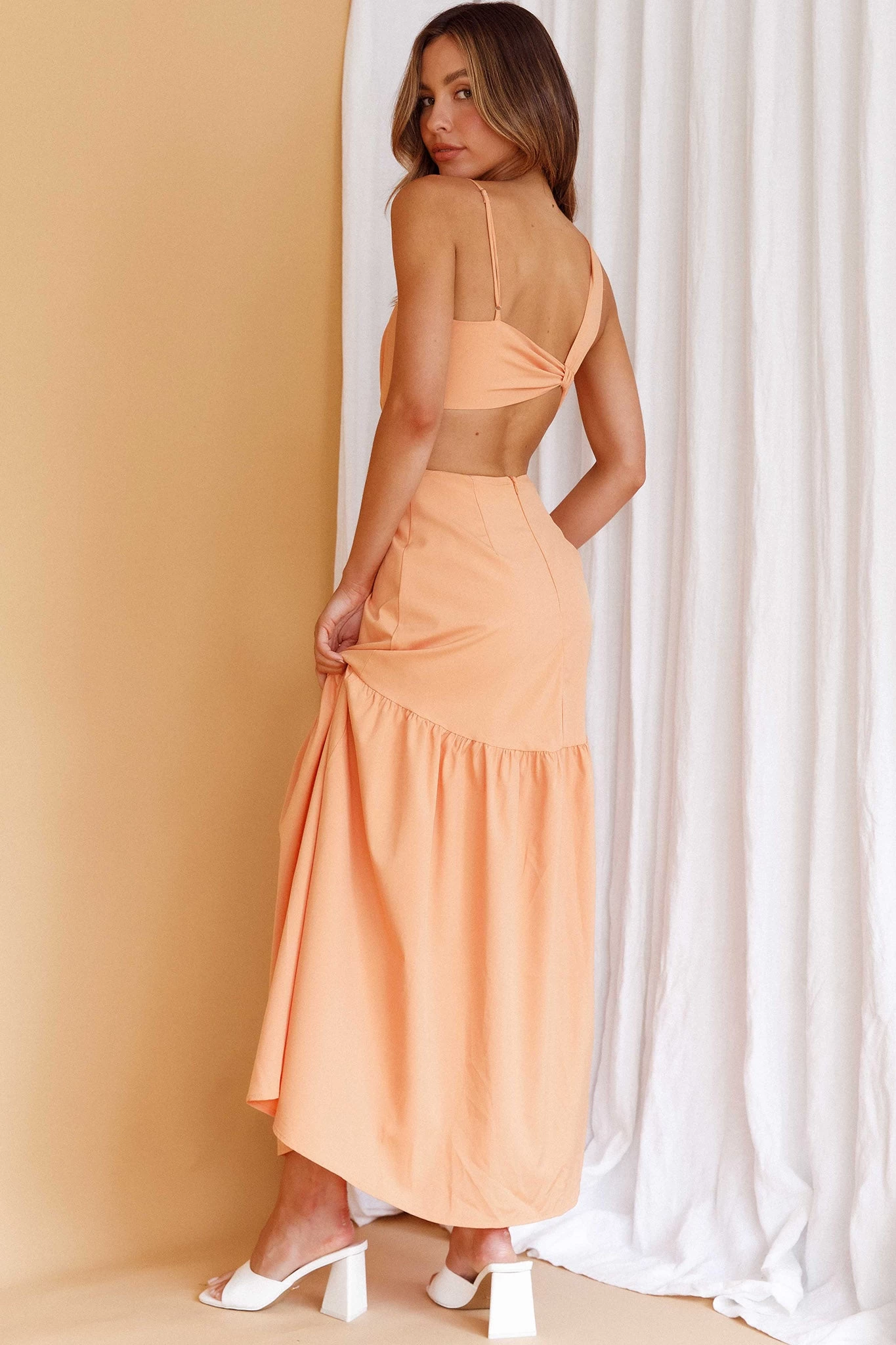 Evening Breeze Cut-Out Waist Maxi Dress Mango - Image 2