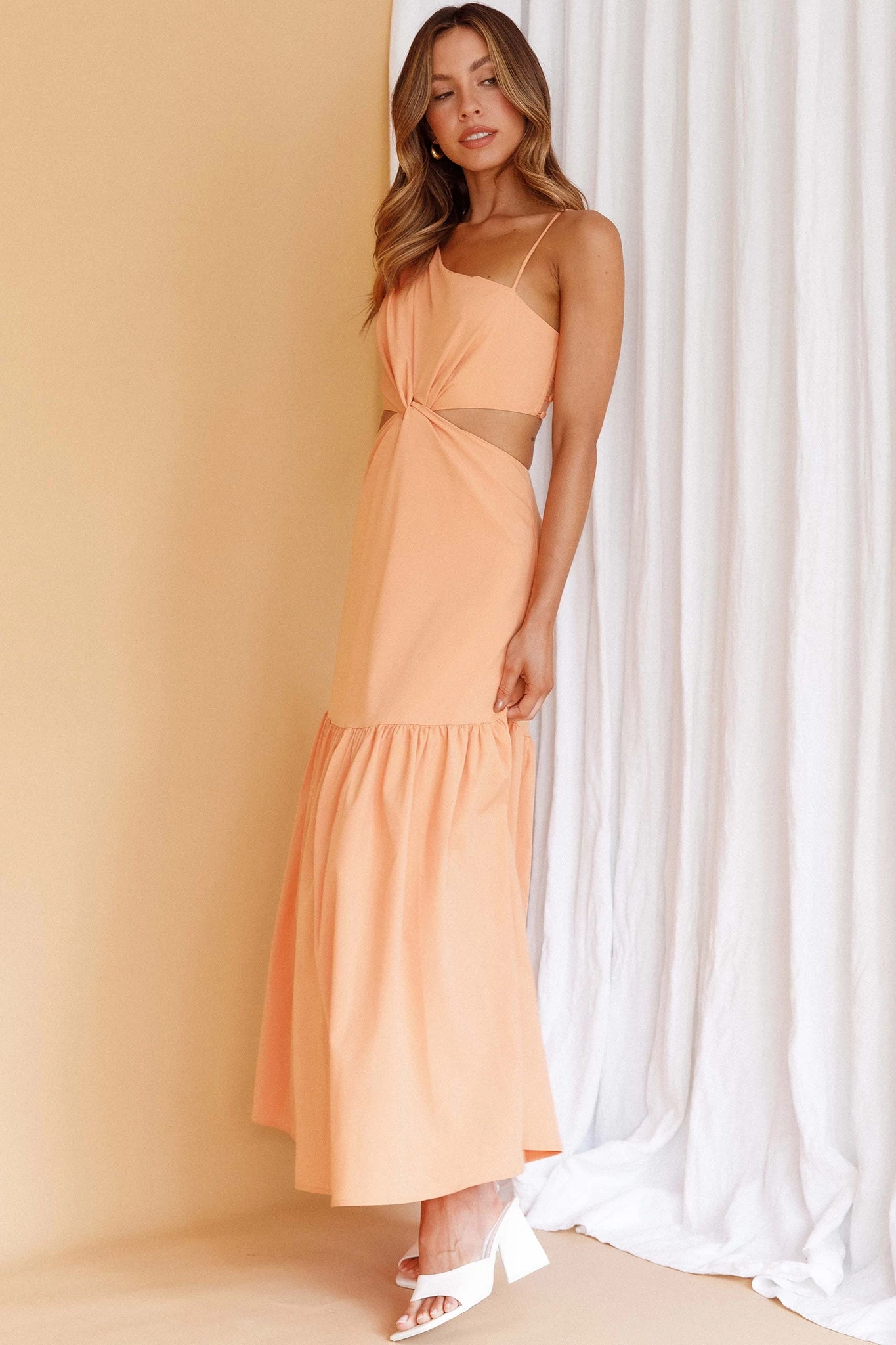 Evening Breeze Cut-Out Waist Maxi Dress Mango - Image 7
