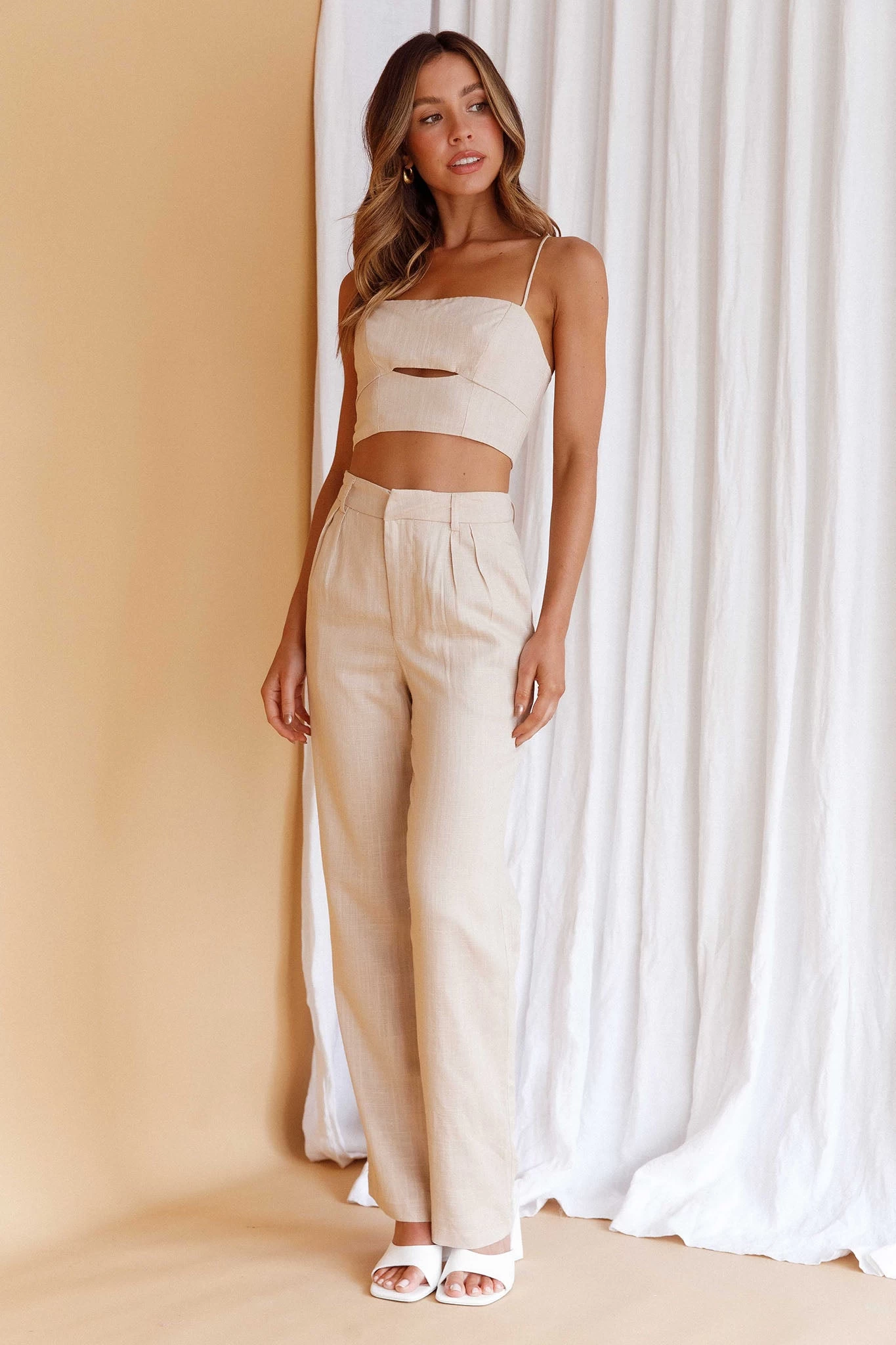 Lyrics Straight Leg Pants Oat - Image 6
