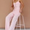 Play It Cool Wide Leg Pants Pink