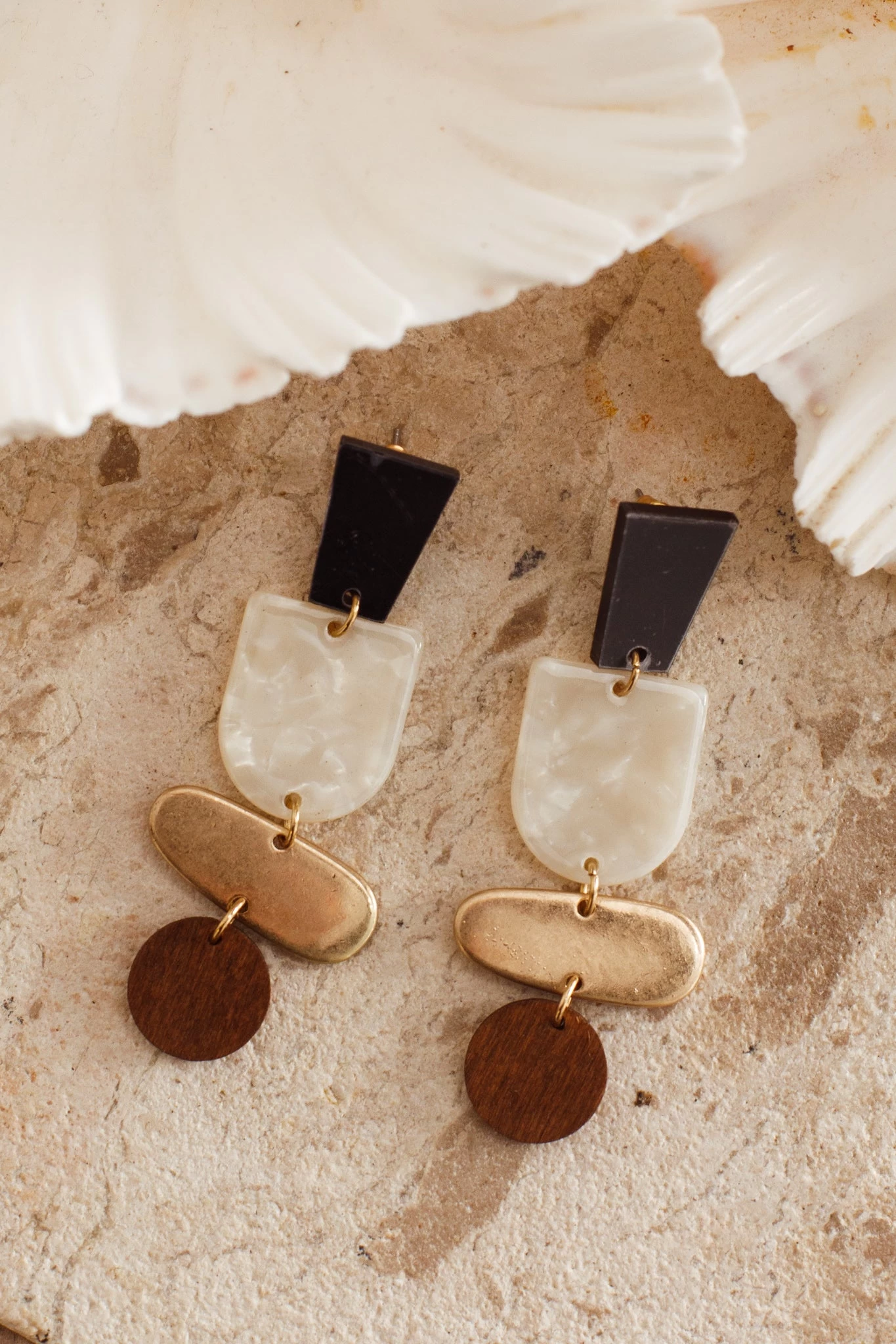 Matilda Acrylic Drop Earrings Multi