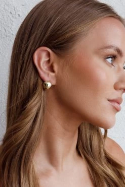 Moonstar Ball Earrings Gold