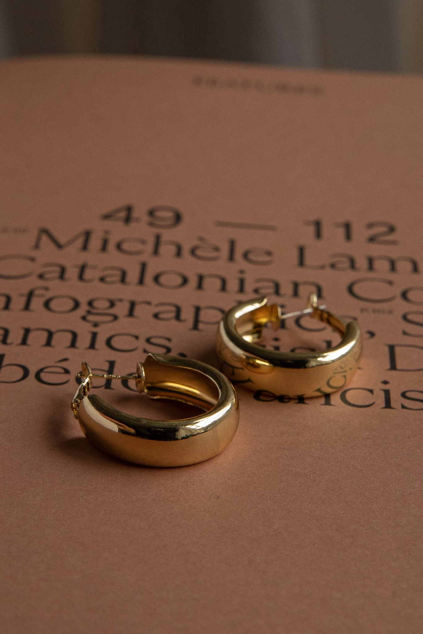 Osiris Hoop Earrings Gold - Image 5