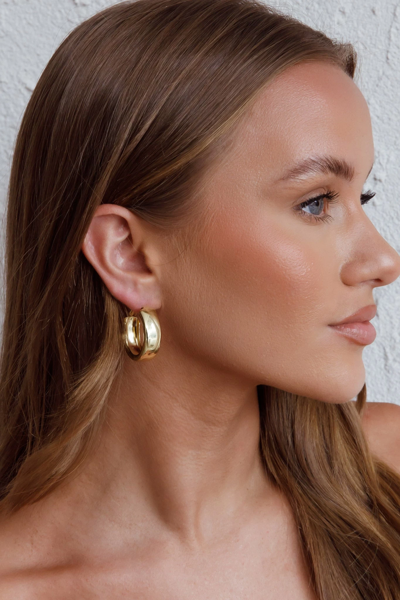 Osiris Hoop Earrings Gold