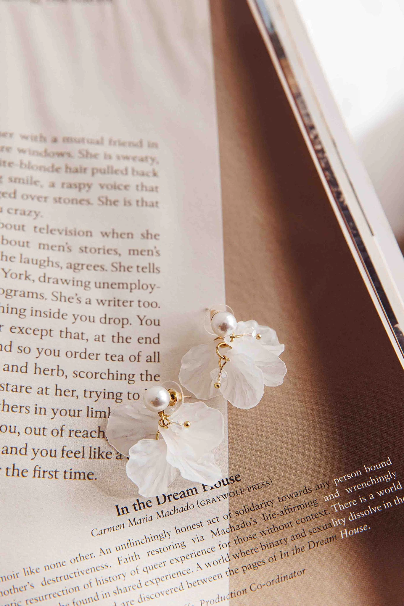 Earth Angel Petal Earrings Gold - Image 2