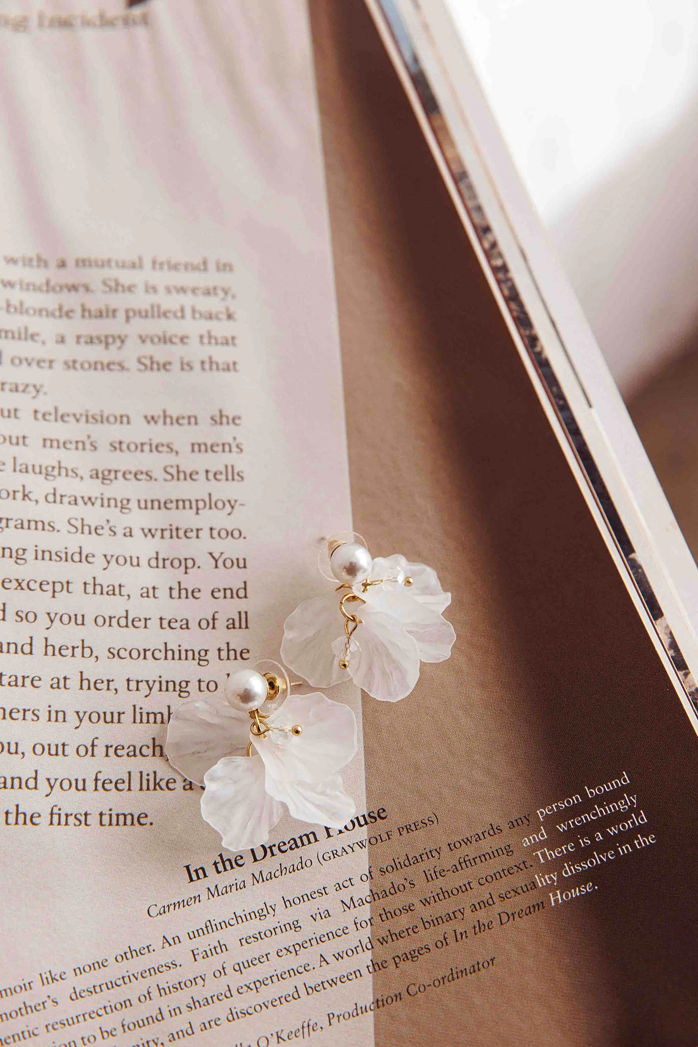 Earth Angel Petal Earrings Gold - Image 6