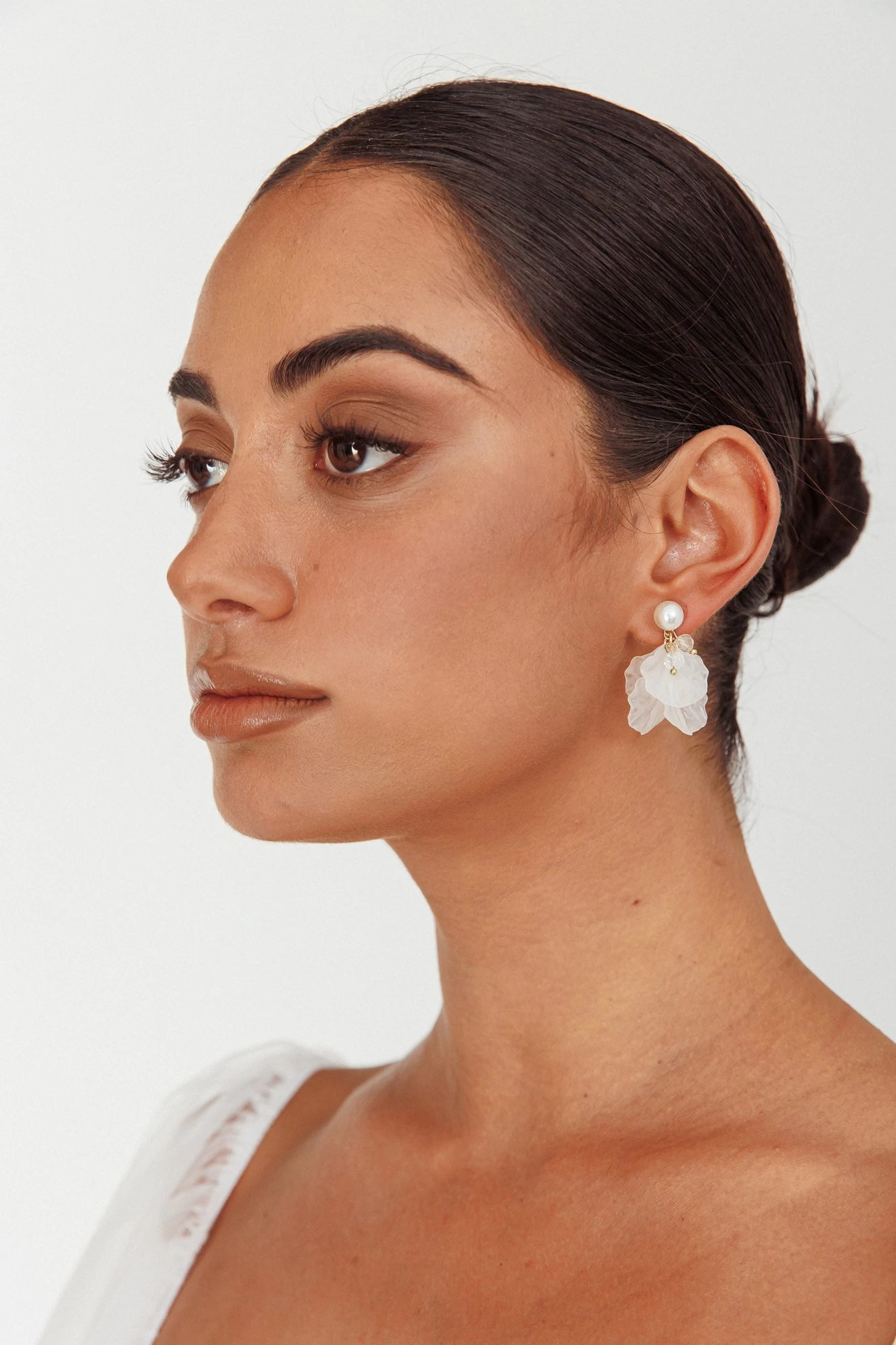 Earth Angel Petal Earrings Gold - Image 7