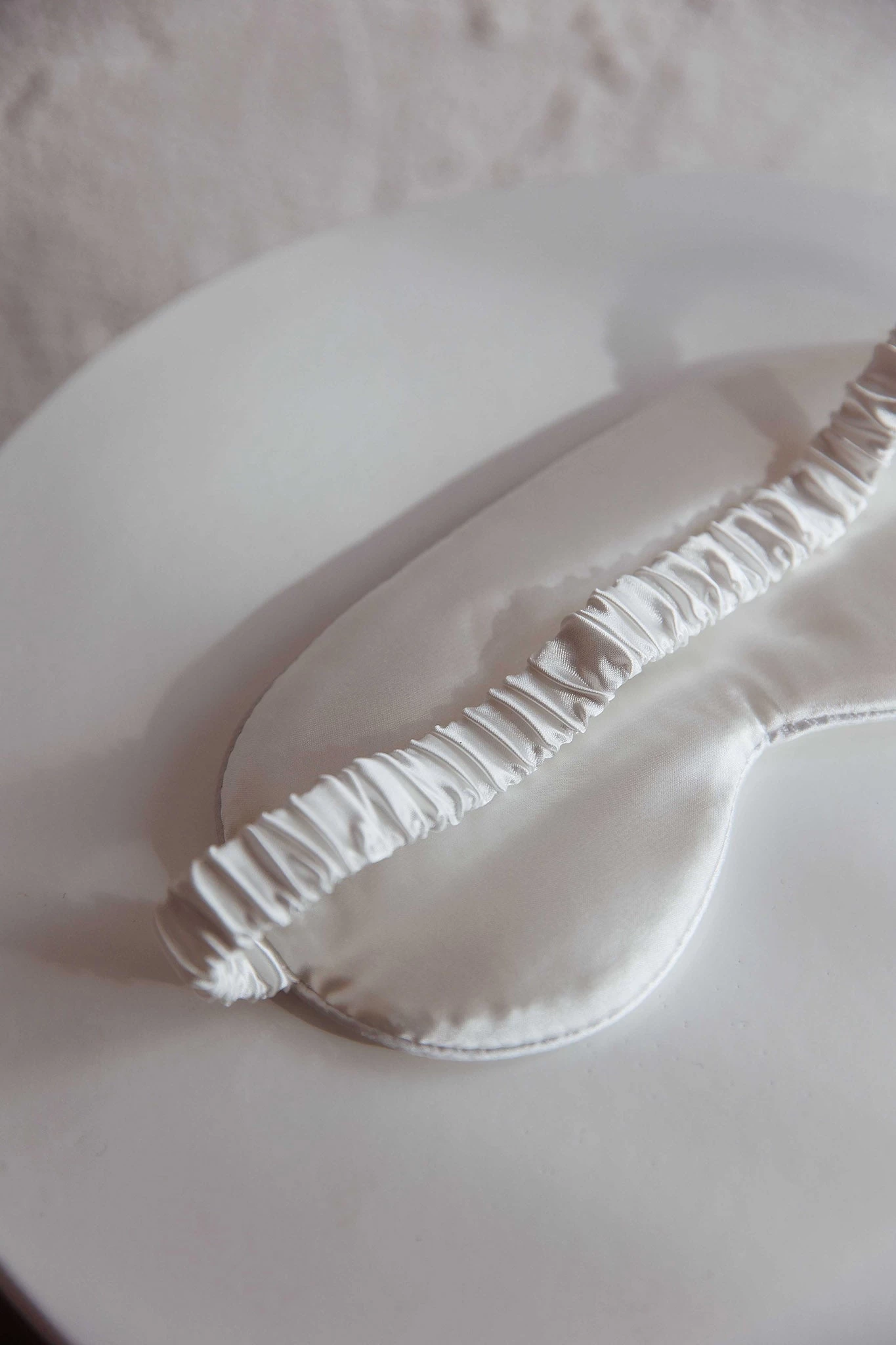Sweet Dreams Satin Eye Mask White - Image 3
