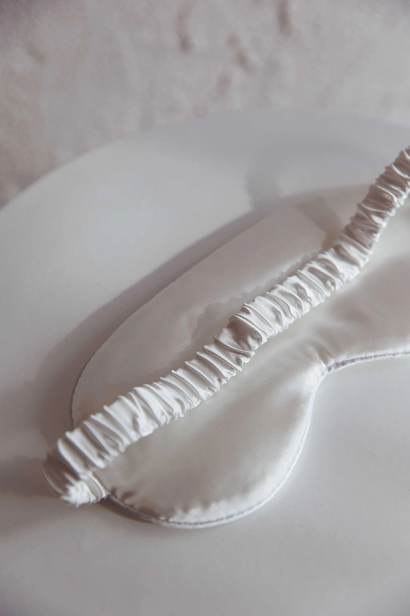 Sweet Dreams Satin Eye Mask White - Image 2