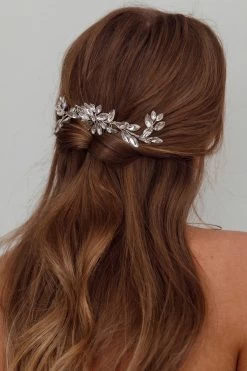 Flower & Crystal Hair Comb