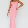 Teava Laced Waist Maxi Dress Blush