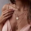 Magic Moment Padlock Pendant Necklace Set Gold