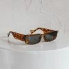 Monica Classic 90's Square Frame Sunglasses Tort