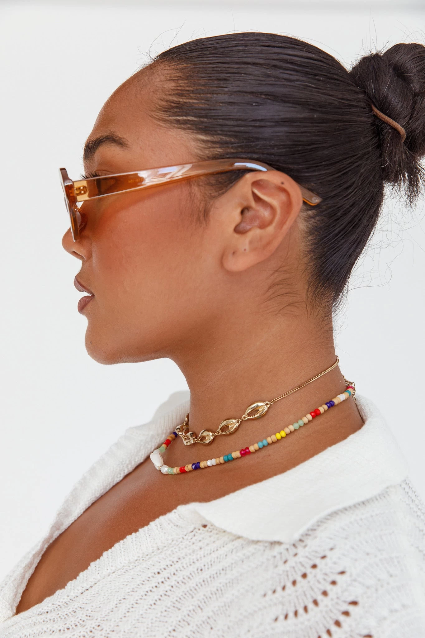 Charlie Neon Oval Sunglasses Tea - Image 6