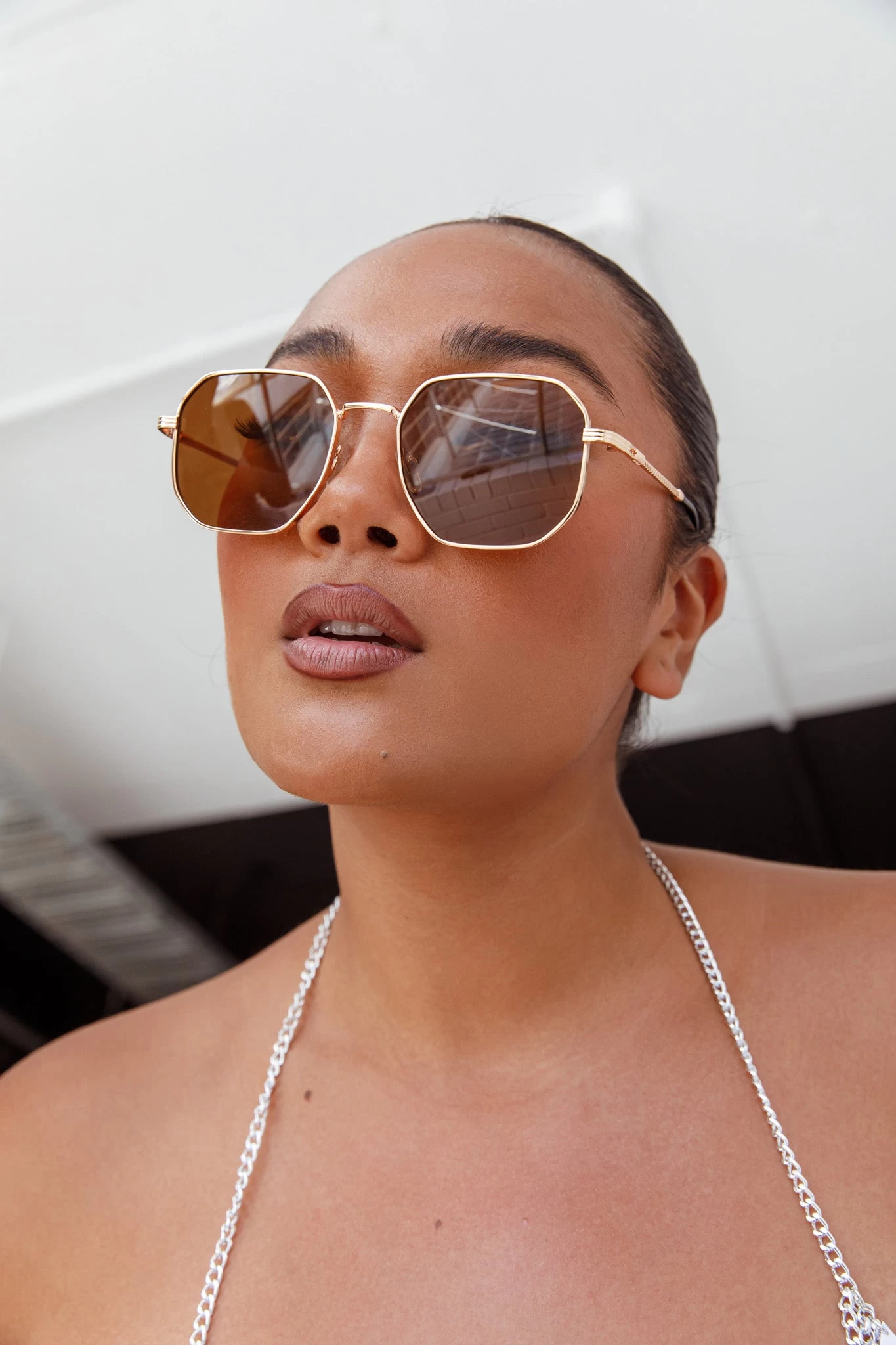 Sahara Aviator Sunglasses Tea - Image 6