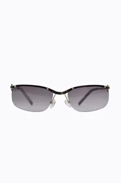 Peta And Jain Metal Mono Lens Sunglasses Gold