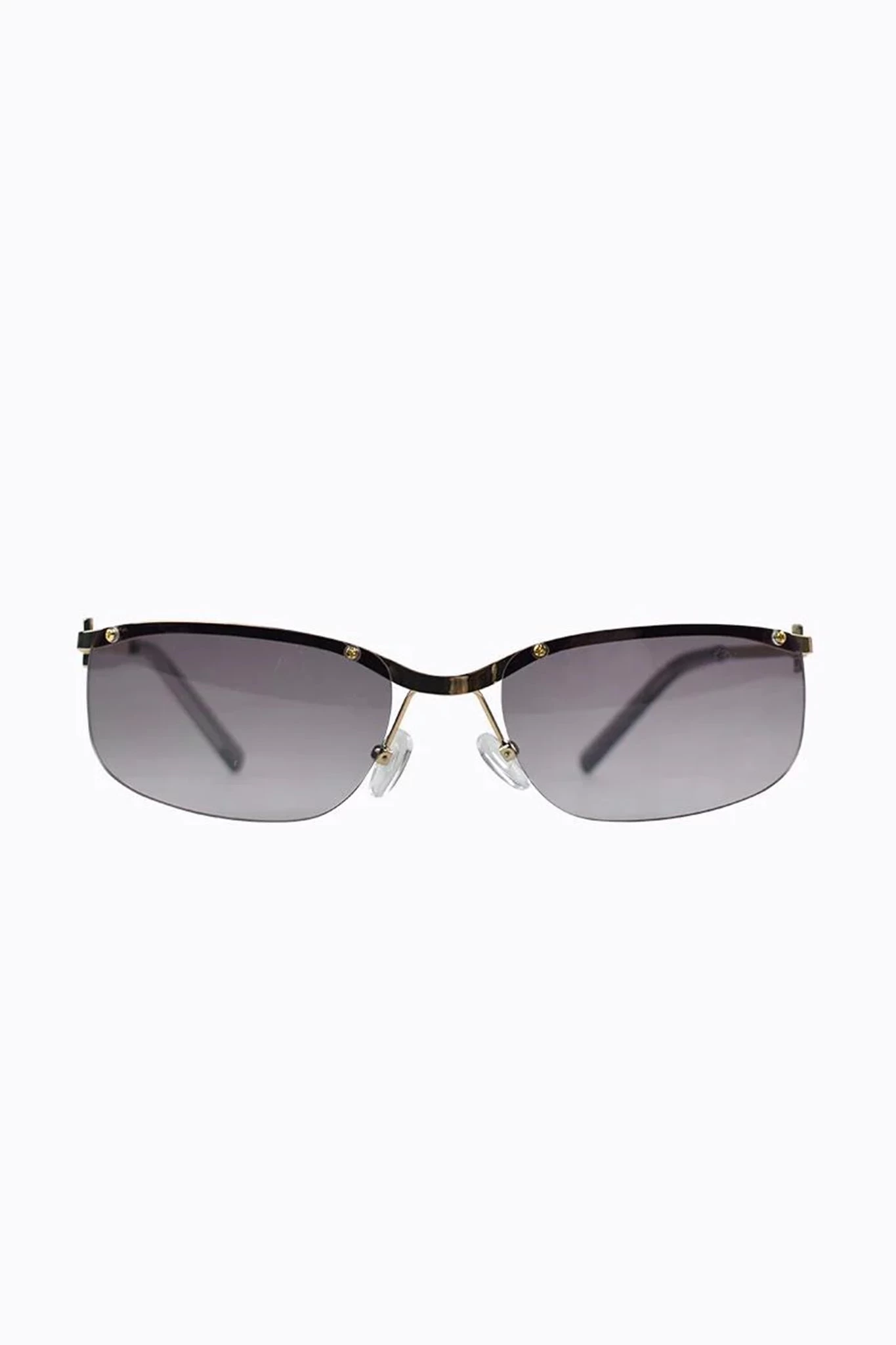Peta And Jain Metal Mono Lens Sunglasses Gold