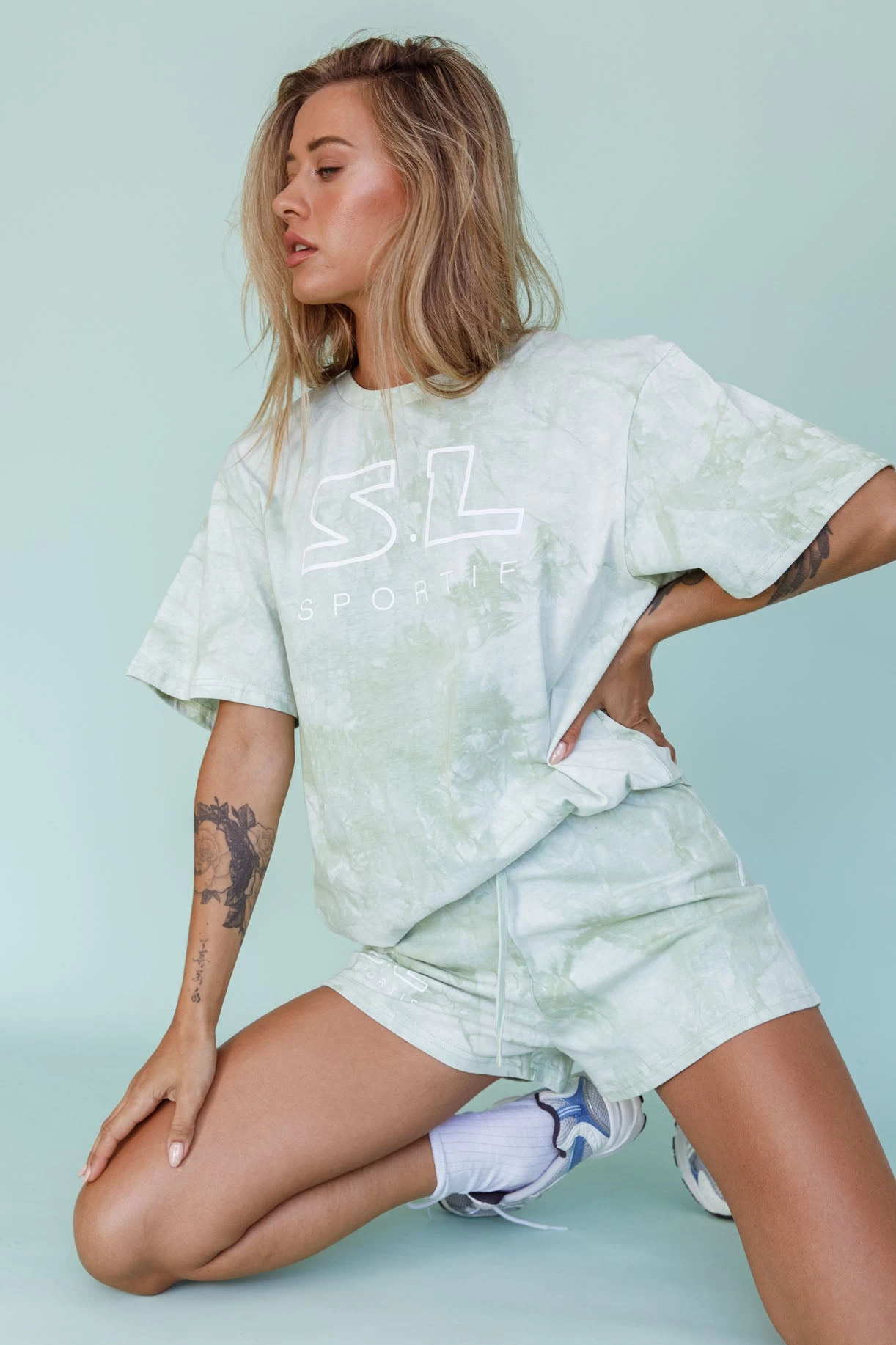 Cruise Control Tie Dye T-Shirt Green - Image 5