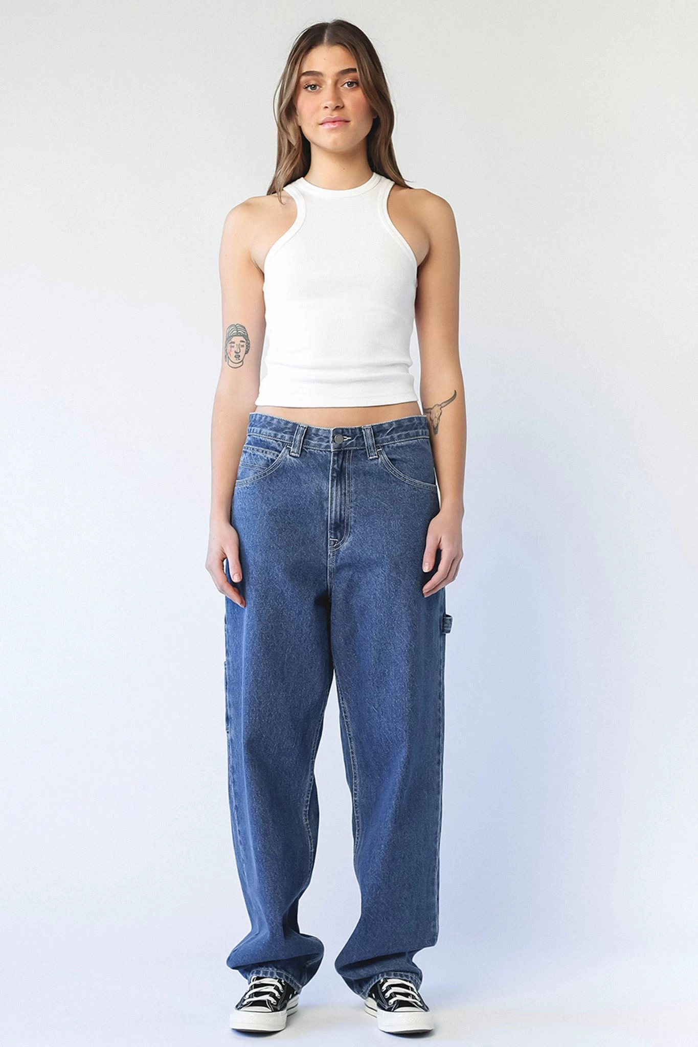 Dr. Denim Dr Denim Faye Worker Pebble Mid Stone - Image 2