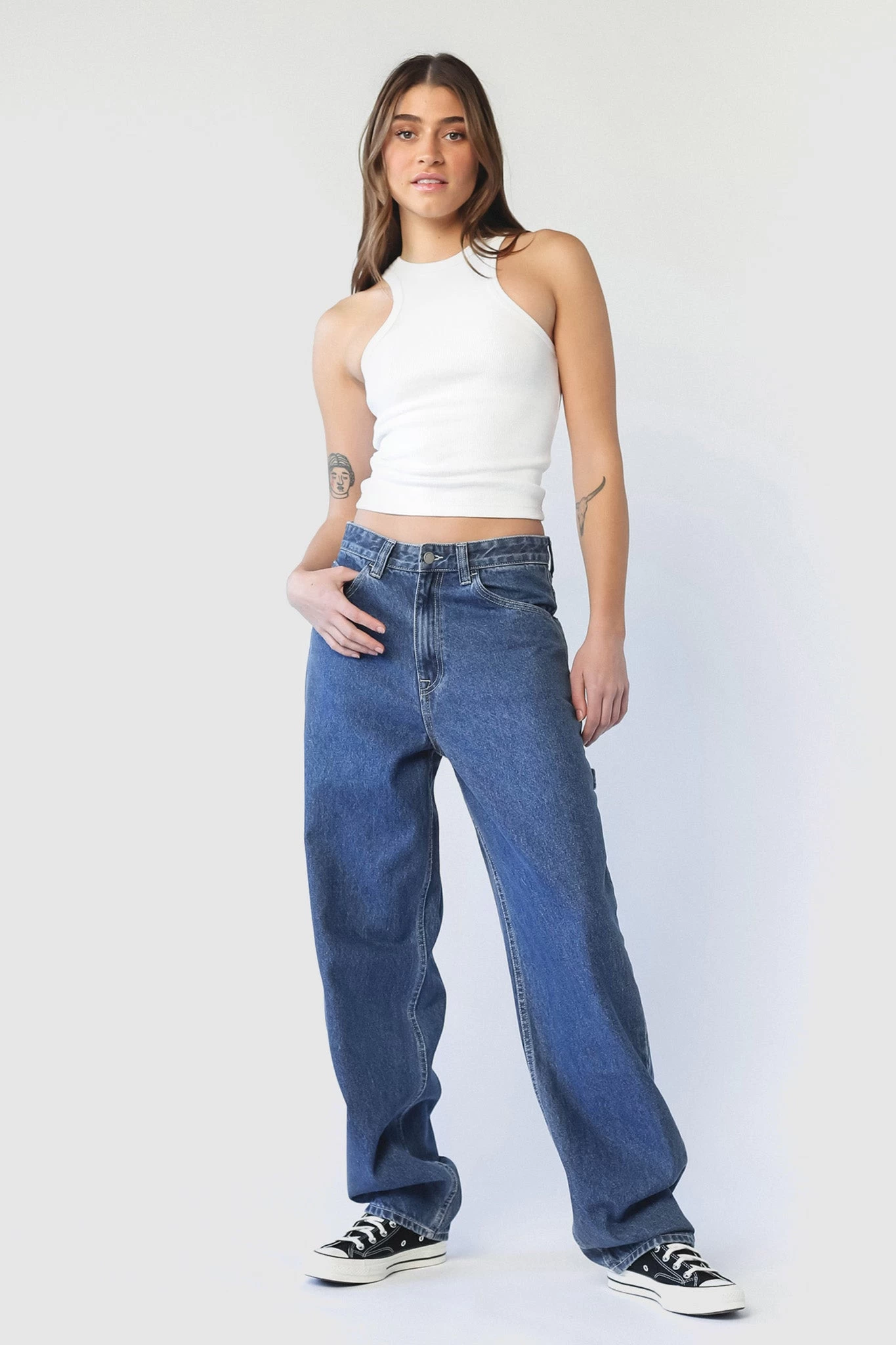 Dr. Denim Dr Denim Faye Worker Pebble Mid Stone - Image 5