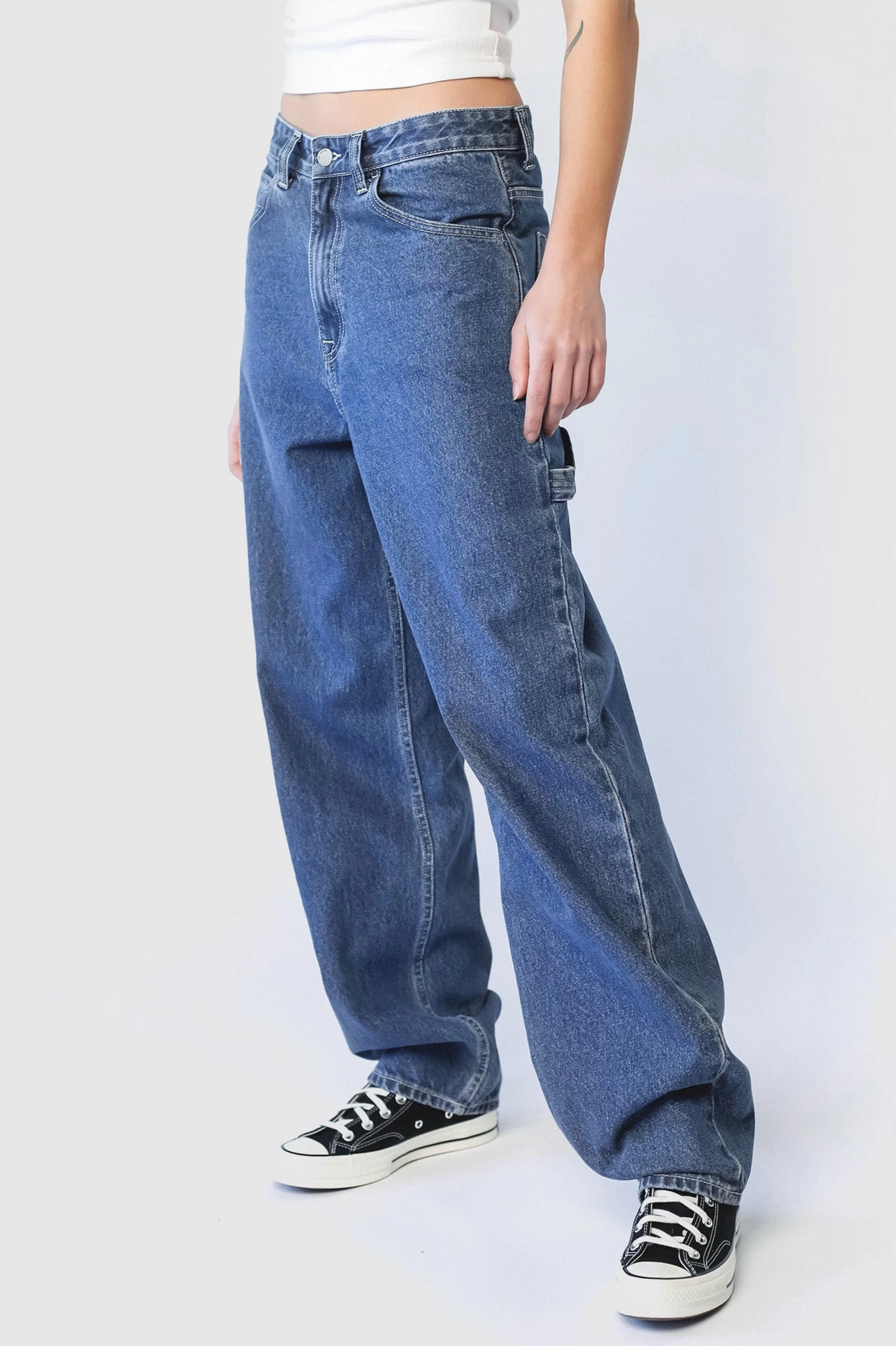 Dr. Denim Dr Denim Faye Worker Pebble Mid Stone - Image 7