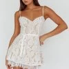 Love Stories Lace Mini Dress White