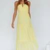 Asiah Halterneck Maxi Dress Lemon
