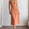 Elias Decorative Stitch Midi Dress Mango