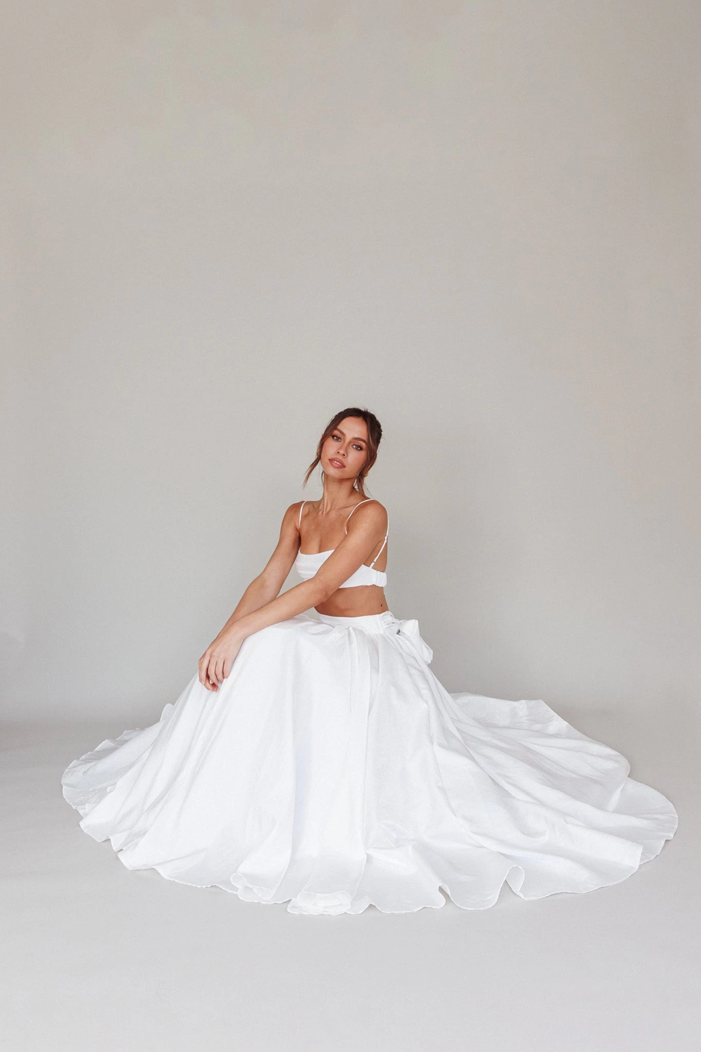 Love Songs Tied Back Maxi Skirt White - Image 5