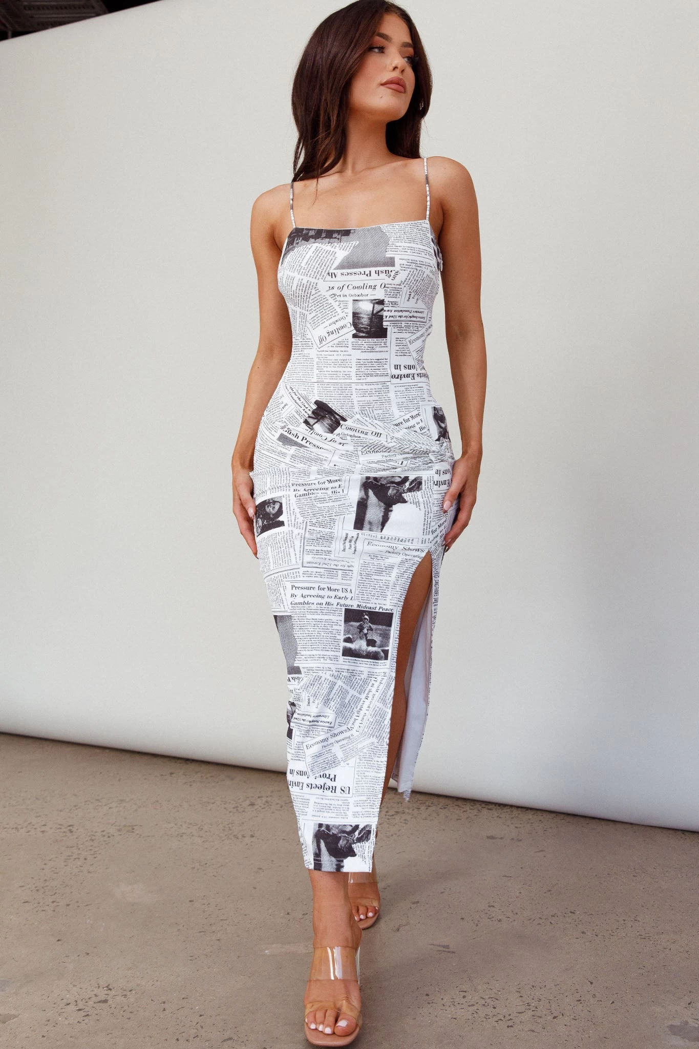 Comme Ci, Comme Ca Strapless Midi Dress White - Image 2