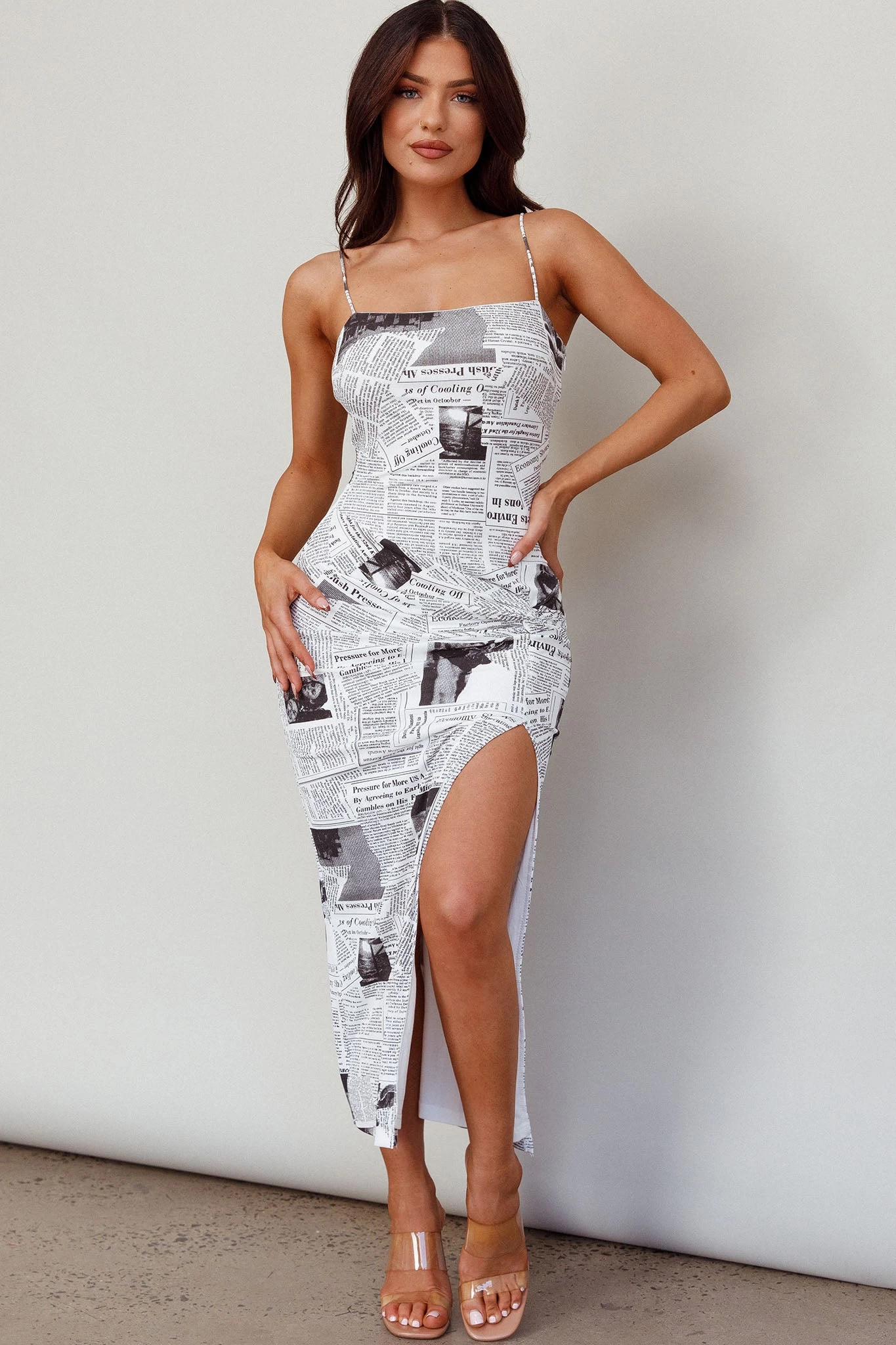 Comme Ci, Comme Ca Strapless Midi Dress White - Image 4