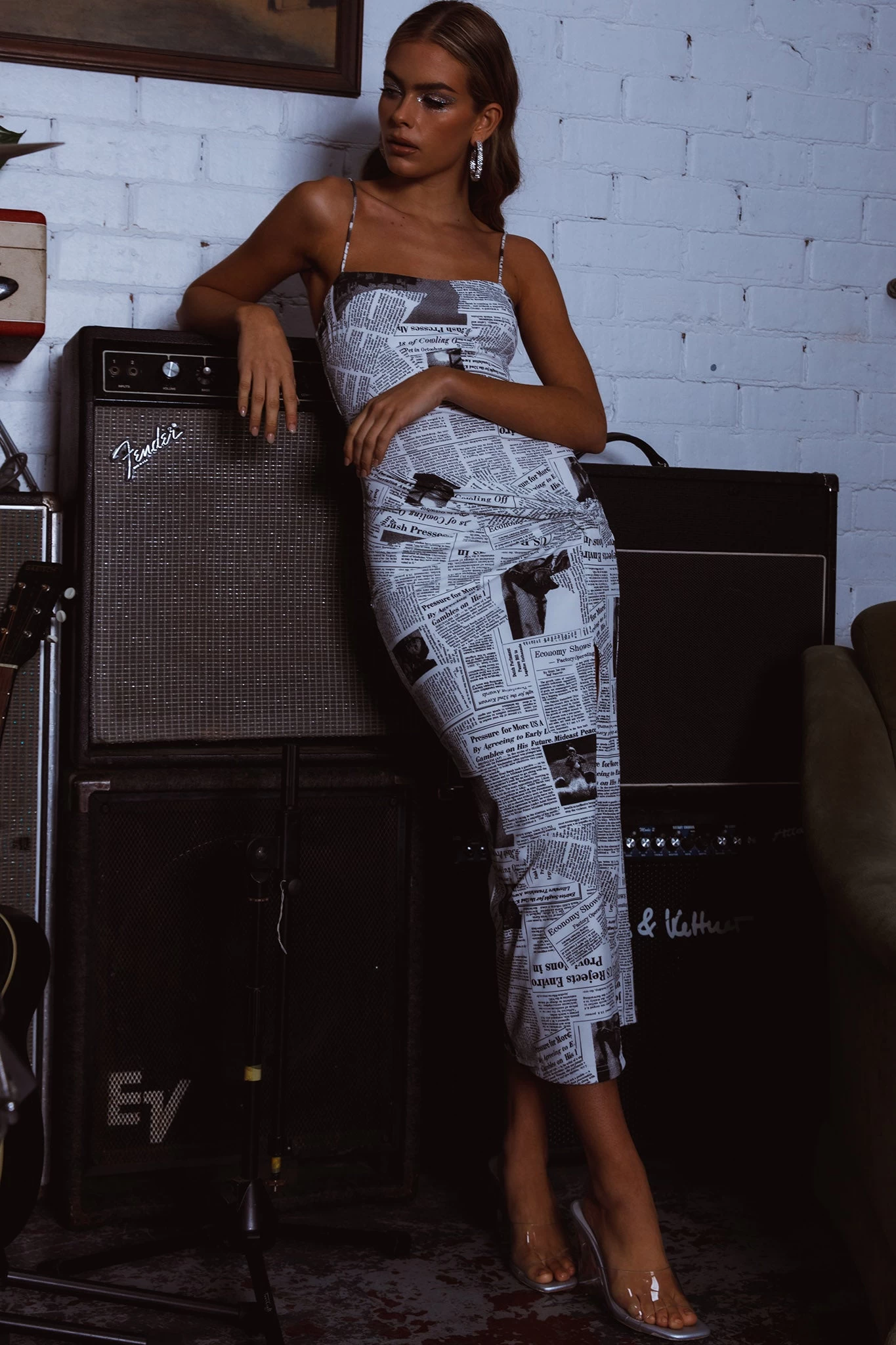 Comme Ci, Comme Ca Strapless Midi Dress White - Image 6