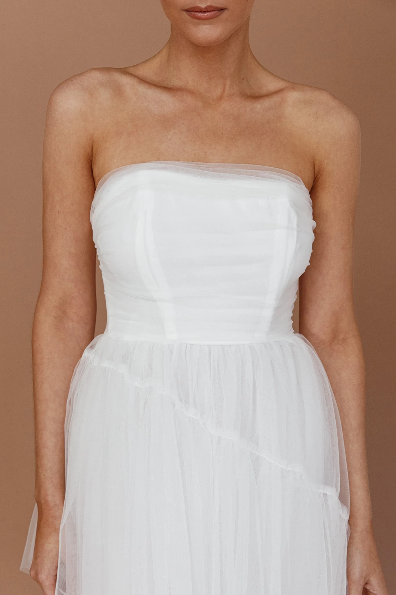 Always & Forever High-Low Midi Dress White - Image 5