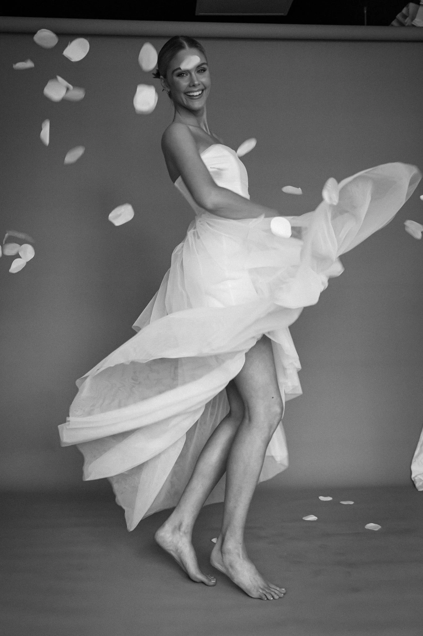 Always & Forever High-Low Midi Dress White - Image 9