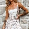Don't Wait Up One Shoulder Sequin Dress White/Gold